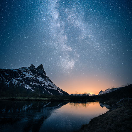 Night sky at a national park